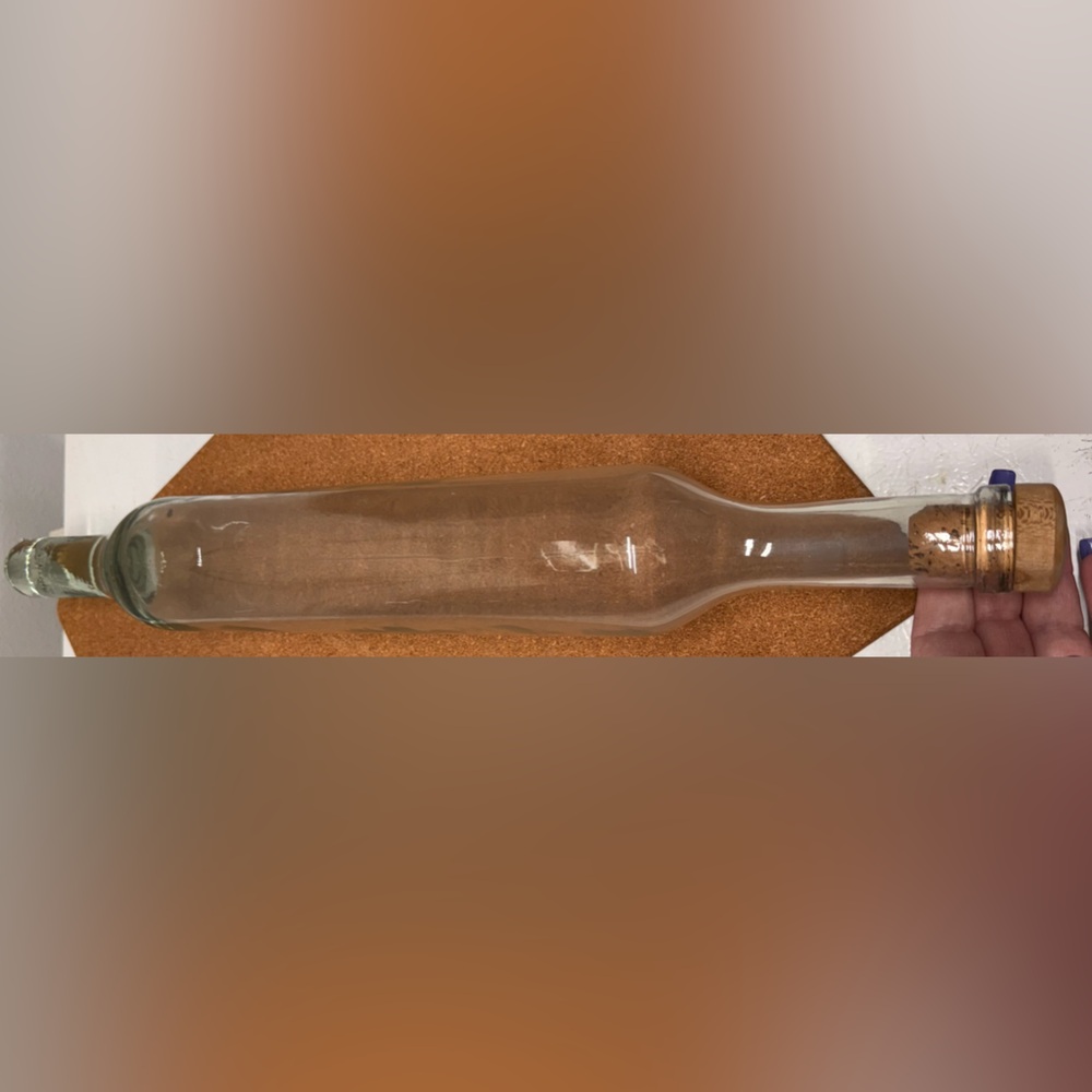 Vintage glass rolling pin